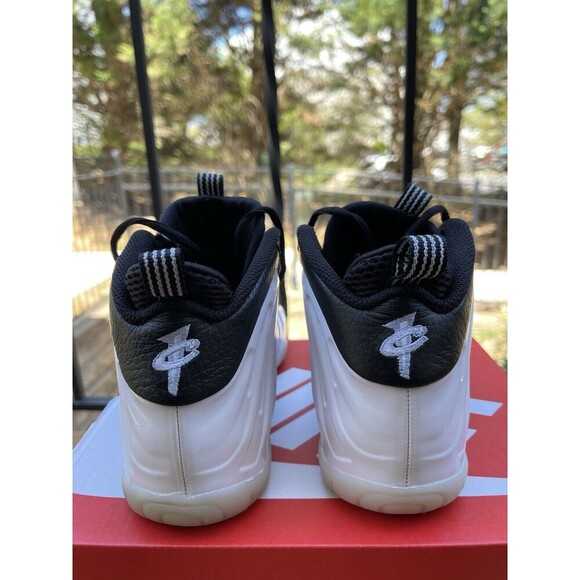 Nike Little Posite One (GS) White Silver Black DV2238-100 Size 4Y (No OG Box) - Picture 3 of 12